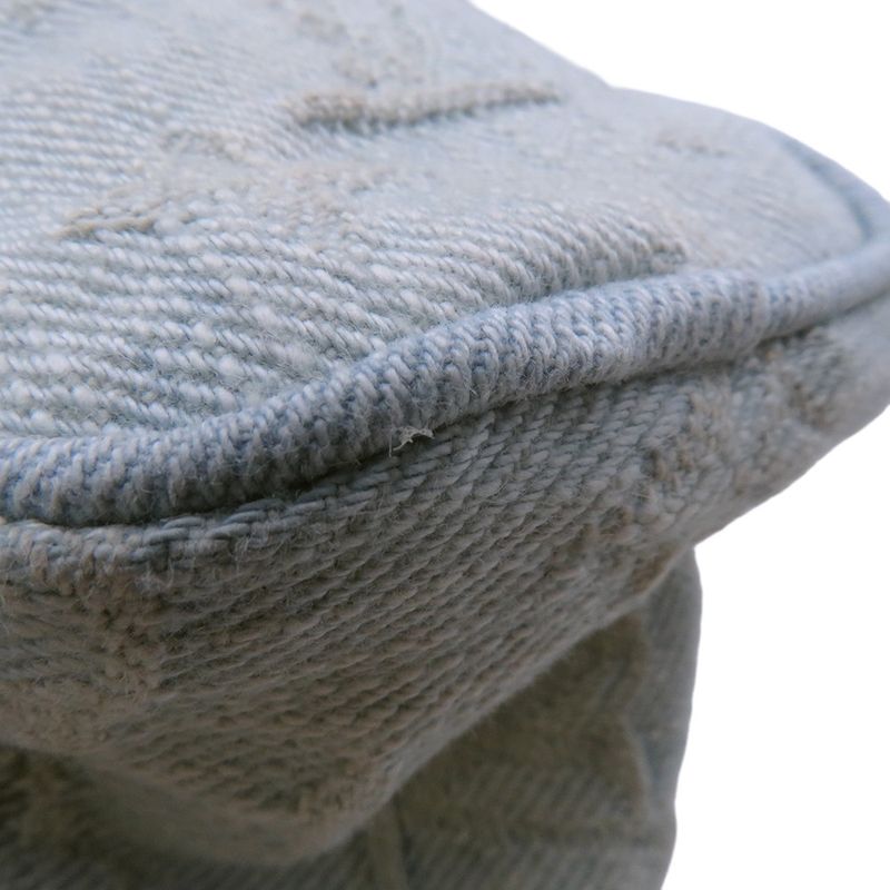 Louis Vuitton Handbag Monogram Denim Nano Speedy 2-Way Sky Blue