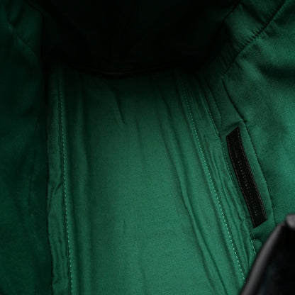 Balenciaga Tote Bag Navy Cabas S 339933 Green/Black Wool Leather Navy Cabas S