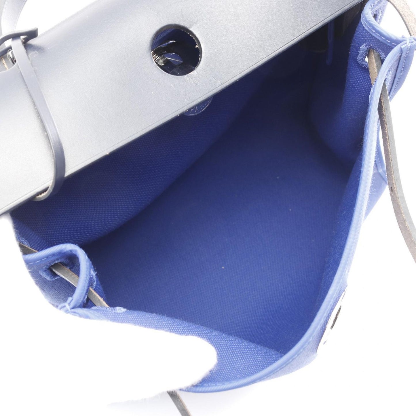 Hermes Handbag Herbag Her Bag Zip Pm H068675ckaq Blue Billiard/Blue