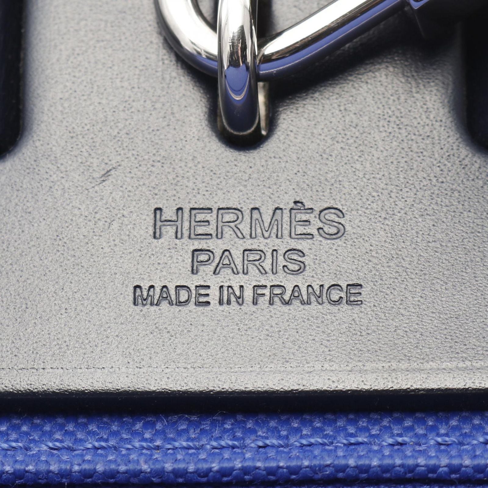 Hermes Handbag Herbag Her Bag Zip Pm H068675ckaq Blue Billiard/Blue