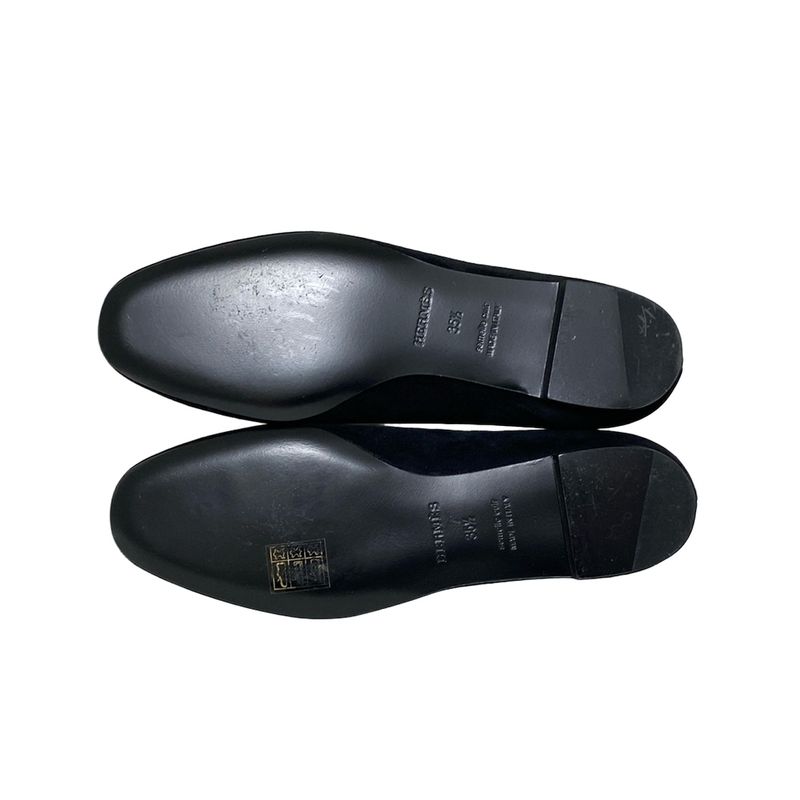 Hermes Flat Shoes 35 1 2 Women - Black
