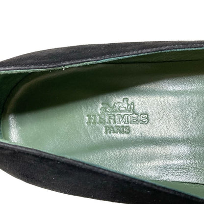 Hermes Flat Shoes 35 1 2 Women - Black