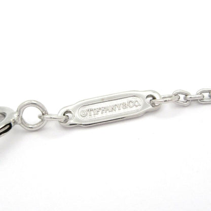 Tiffany & Co Necklace T-Smile Pendant (Medium) 18k White Gold X Diamonds 10p