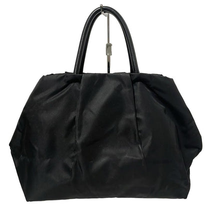 Prada Tote Bag - Bn1601 Black Ribbon Leather