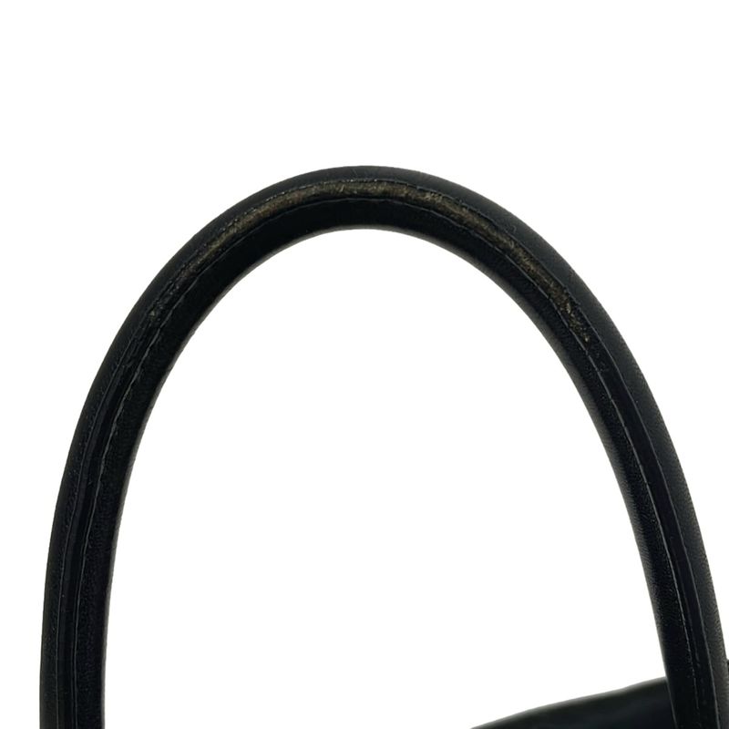 Prada Tote Bag - Bn1601 Black Ribbon Leather