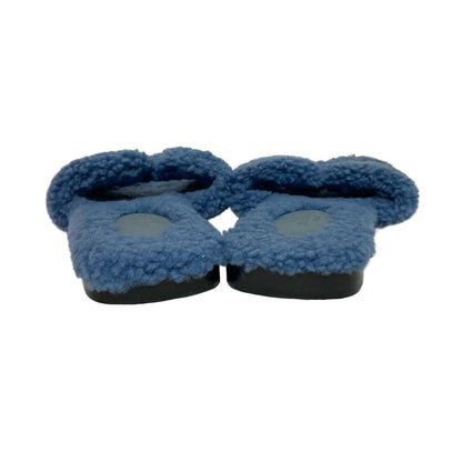 Hermes Sandals 35 Women's Oran Navy Mouton