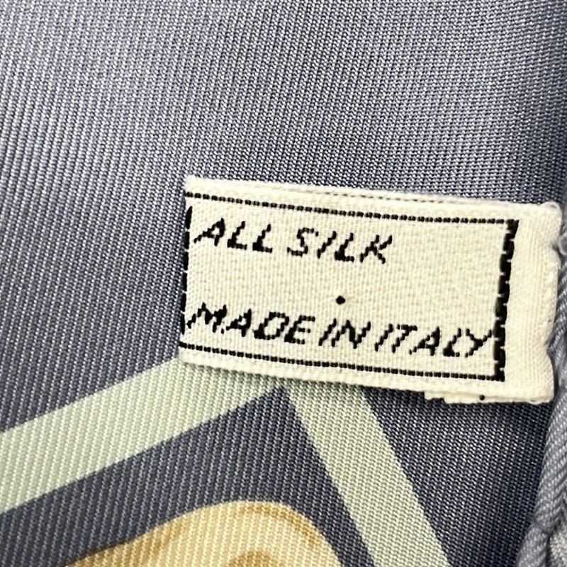 Celine Scarf - Light Blue Ivory and Multi