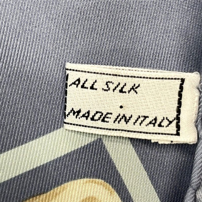 Celine Scarf - Light Blue Ivory and Multi