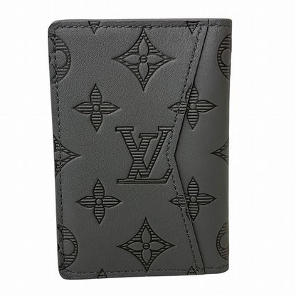 Louis Vuitton Monogram Shadow Organizer de Poche M81382 Card Case Men's
