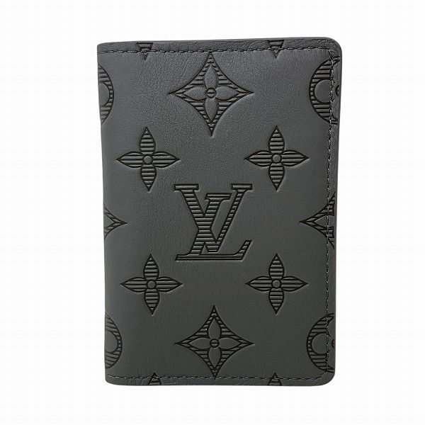 Louis Vuitton Monogram Shadow Organizer de Poche M81382 Card Case Men's