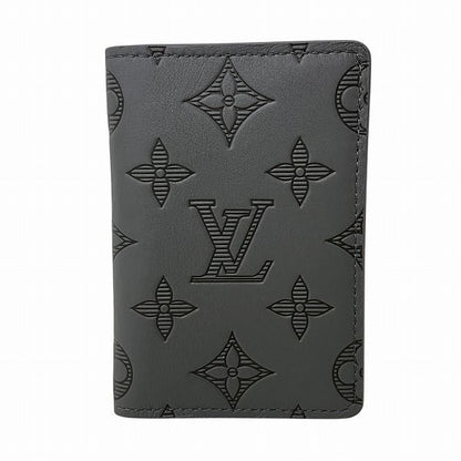 Louis Vuitton Monogram Shadow Organizer de Poche M81382 Card Case Men's