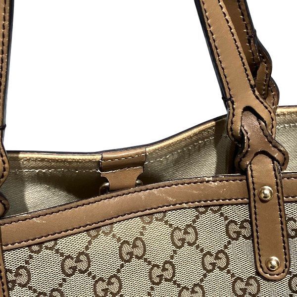 Gucci GG Canvas 269878 Brown Bag Tote Bag Handbag Ladies