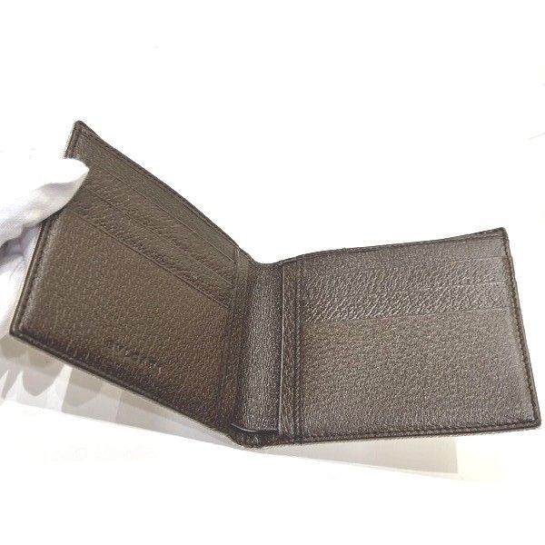 Bvlgari Logomania Billfold Bifold Wallet Unisex
