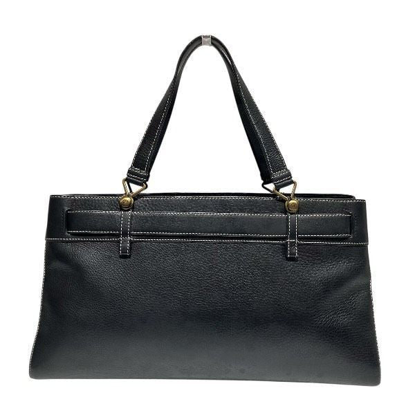 Dior Jeans Pocket Black All Leather Bag Handbag Ladies