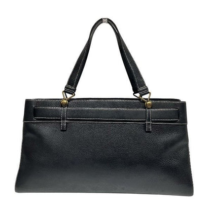 Dior Jeans Pocket Black All Leather Bag Handbag Ladies