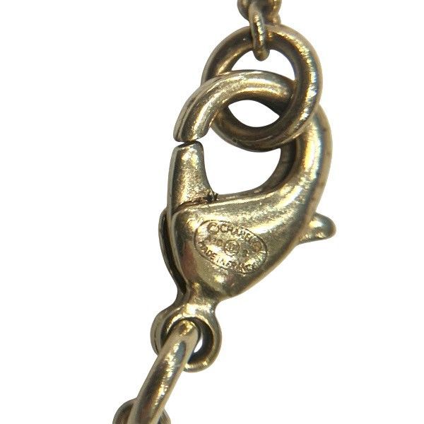 Chanel Gold A18b Coco Mark Rhinestone Brand Accessories Necklace Ladies