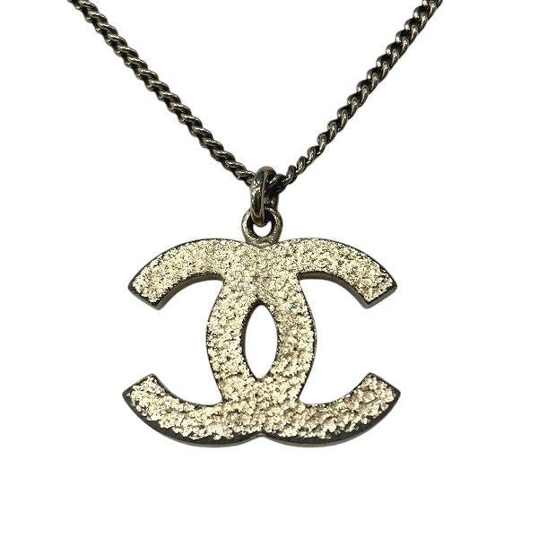 Chanel Gold Lame 07a Coco Mark Brand Accessories Necklace Ladies