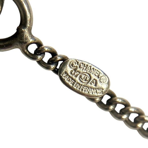 Chanel Gold Lame 07a Coco Mark Brand Accessories Necklace Ladies