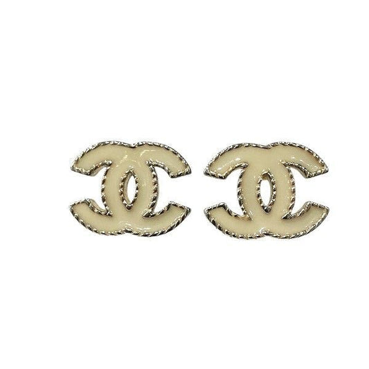 Chanel Gold X Yellow D13v Coco Mark Brand Accessories Earrings Ladies