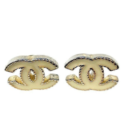 Chanel Gold X Yellow D13v Coco Mark Brand Accessories Earrings Ladies