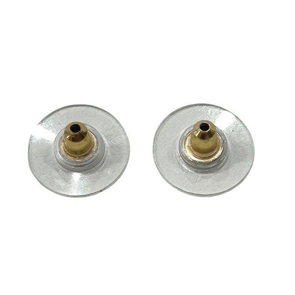 Chanel Matelasse Cocomark A17p Heart Triangle Gold Brand Accessories Earrings