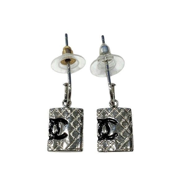 Chanel Silver 05c Coco Mark Cambon Brand Accessories Earrings Ladies