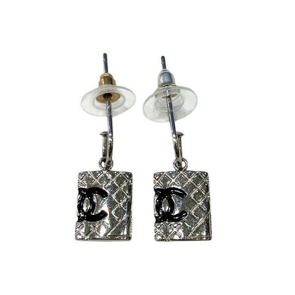 Chanel Silver 05c Coco Mark Cambon Brand Accessories Earrings Ladies