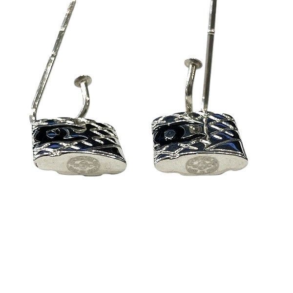 Chanel Silver 05c Coco Mark Cambon Brand Accessories Earrings Ladies