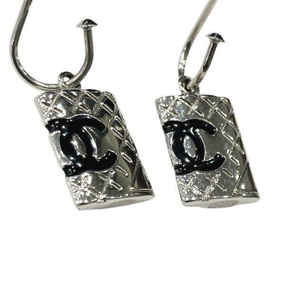 Chanel Silver 05c Coco Mark Cambon Brand Accessories Earrings Ladies