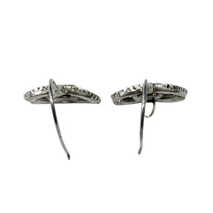 Chanel Silver 00a Coco Mark Brand Accessories Earrings Ladies