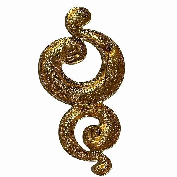 Yves Saint Laurent Gold Color Brand Accessories Brooch Women's