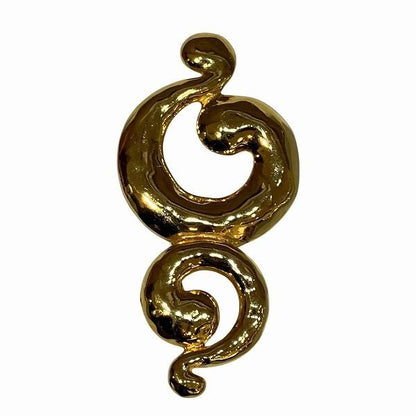 Yves Saint Laurent Gold Color Brand Accessories Brooch Women's