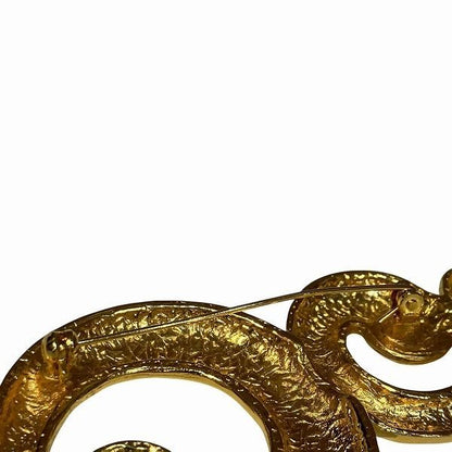 Yves Saint Laurent Gold Color Brand Accessories Brooch Women's