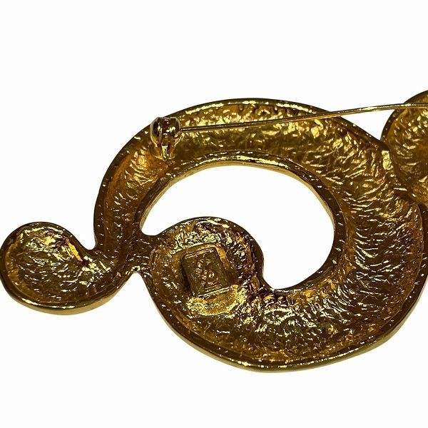 Yves Saint Laurent Gold Color Brand Accessories Brooch Women's