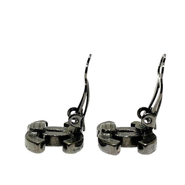 Chanel Cocomark Rhinestone Brand Accessories Earring Women's