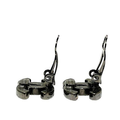 Chanel Cocomark Rhinestone Brand Accessories Earring Women's