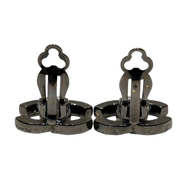 Chanel Cocomark Rhinestone Brand Accessories Earring Women's