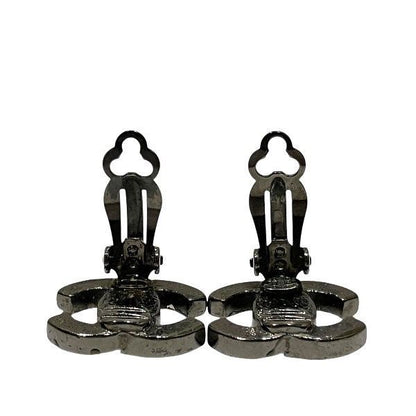 Chanel Cocomark Rhinestone Brand Accessories Earring Women's