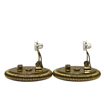 Chanel Cocomark 94p Shell Brand Accessories Earring Ladies