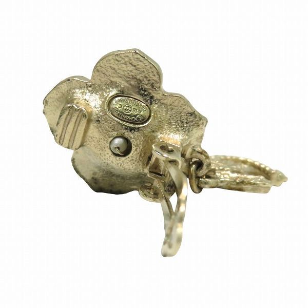 Chanel A18 C Coco Mark Fake Pearl Brand Accessories Earring Women's