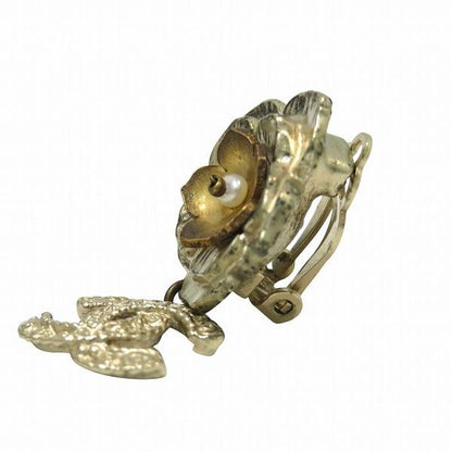 Chanel A18 C Coco Mark Fake Pearl Brand Accessories Earring Women's