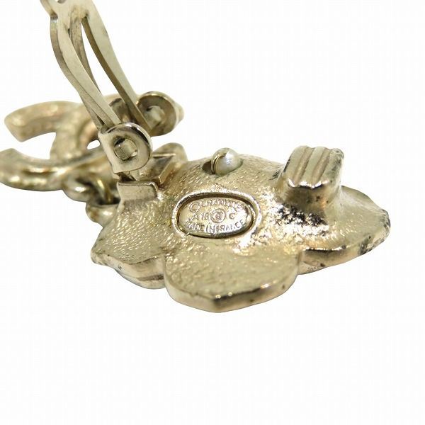 Chanel A18 C Coco Mark Fake Pearl Brand Accessories Earring Women's