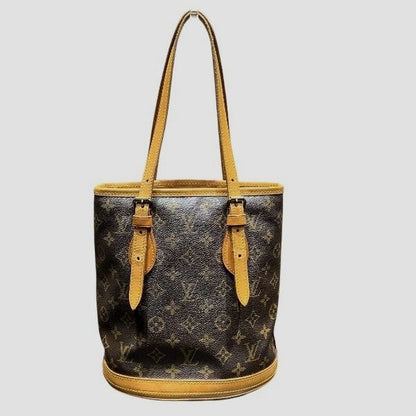 Louis Vuitton Monogram Petit Bucket M42238 Bag Tote Bag Ladies