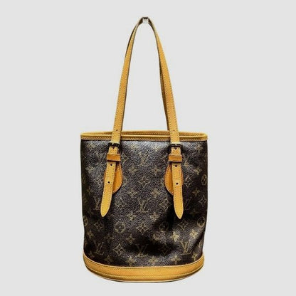 Louis Vuitton Monogram Petit Bucket M42238 Bag Tote Bag Ladies