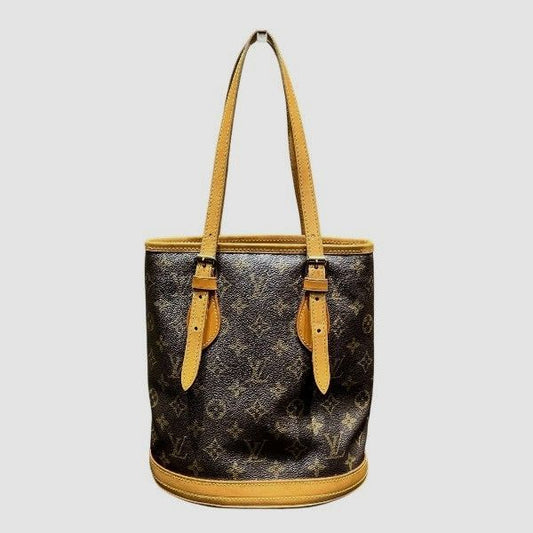 Louis Vuitton Monogram Petit Bucket M42238 Bag Tote Bag Ladies