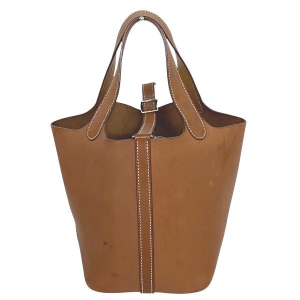 Hermes Picotan Lock PM Brown Bag Tote Bag Handbag Ladies