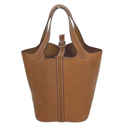 Hermes Picotan Lock PM Brown Bag Tote Bag Handbag Ladies