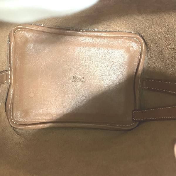 Hermes Picotan Lock PM Brown Bag Tote Bag Handbag Ladies