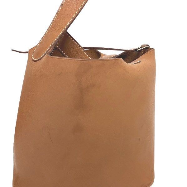 Hermes Picotan Lock PM Brown Bag Tote Bag Handbag Ladies
