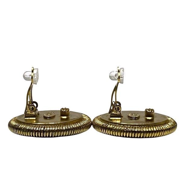 Chanel Cocomark 94p Shell Brand Accessories Earring Ladies